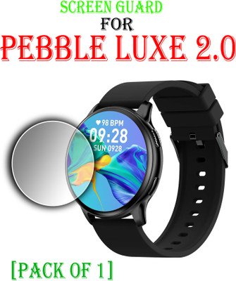 EJZATI Edge To Edge Screen Guard for PEBBLE LUXE 2.0 SMARTWATCH SCREEN GUARD(Pack of 1)
