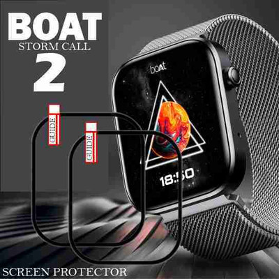 Olonga Screen Guard for BOAT STORM CALL 2 SMARTWATCH(Pack of 2)