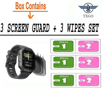TXGO Screen Guard for BoAt Wave Armour Smartwatch(Pack of 3)