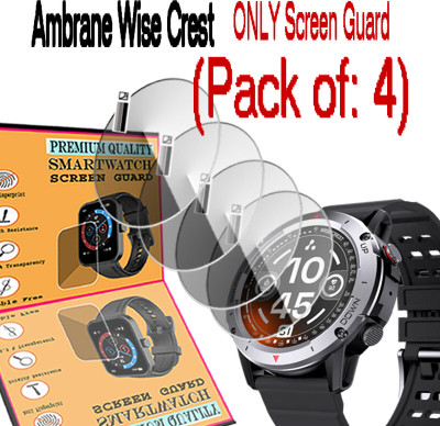 daffin Screen Guard for Ambrane Wise Crest(Pack of 4)