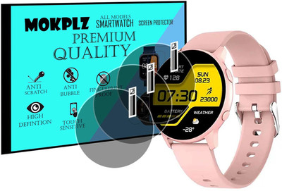 MOKPLZ Screen Guard for NOISEFIT HALO SMARTWATCH(Pack of 3)