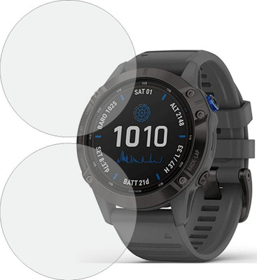 MOBART Edge To Edge Screen Guard for Garmin Carbon Graphite Fenix 6 Pro 47mm(Pack of 2)