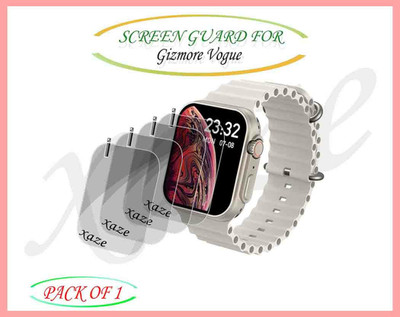 XAZE Screen Guard for Gizmore Vogue Smartwatch(Pack of 4)