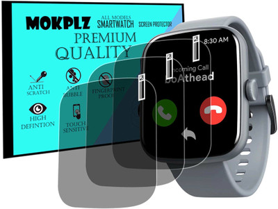 MOKPLZ Screen Guard for BOAT WAVE BEAT CALL SMARTWATCH(Pack of 3)