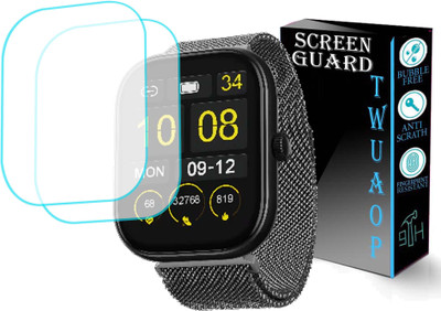 TWUAOP Screen Guard for BOAT WAVE SIGMA SMARTWATCH(Pack of 2)