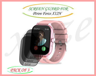 XAZE Screen Guard for pTron Force X12N Smartwatch(Pack of 3)