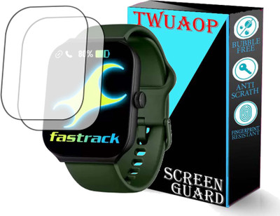 TWUAOP Screen Guard for FASTRACK REVOLTT FS1 MAX SMARTWATCH(Pack of 2)
