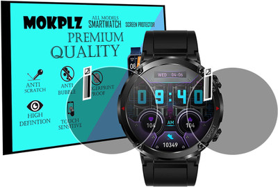 MOKPLZ Screen Guard for FIRE BOLTT SPHERE SMARTWATCH(Pack of 2)