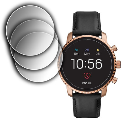 EJZATI Screen Guard for FOSSIL Q EXPLORIST HR GEN 4 SMARTWATCH, SCREEN TEMPERED(Pack of 3)