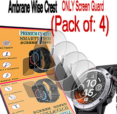 daffin Screen Guard for Ambrane Wise Crest(Pack of 4)