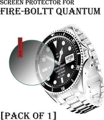 ejzatex Edge To Edge Screen Guard for FIRE BOLTT QUANTUM SMARTWATCH(Pack of 1)