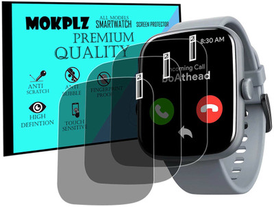 MOKPLZ Screen Guard for BOAT WAVE BEAT CALL SMARTWATCH(Pack of 3)