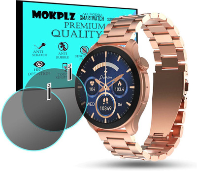 MOKPLZ Screen Guard for PEBBLE COSMOS VAULT SMARTWATCH(Pack of 2)