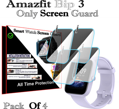 HIDEOUS Screen Guard for Amazfit Bip 3(Pack of 4)