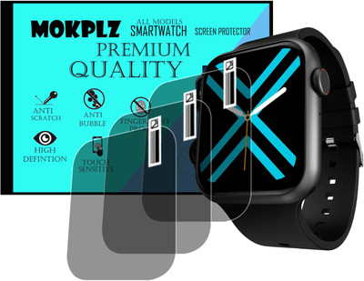 MOKPLZ Screen Guard for FIRE BOLTT RING PLUS SMARTWATCH(Pack of 3)