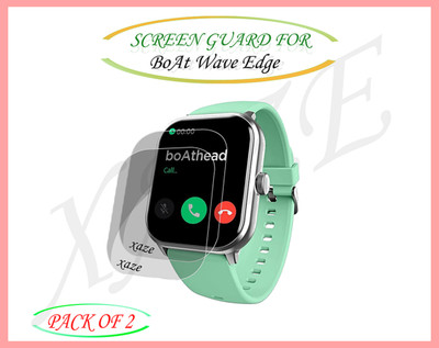 XAZE Screen Guard for BoAt Wave Edge Smartwatch(Pack of 2)