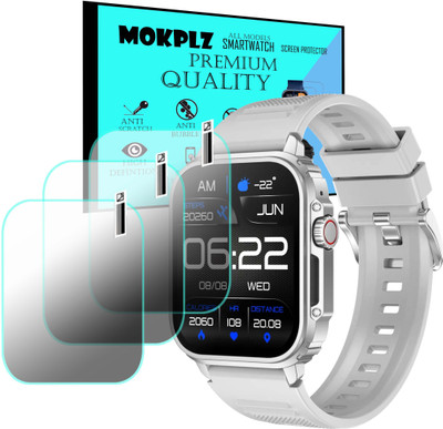 MOKPLZ Screen Guard for ALT HUNK SMARTWATCH(Pack of 3)