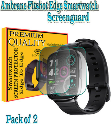 daffin Edge To Edge Screen Guard for Ambrane Fitshot Edge(Pack of 2)