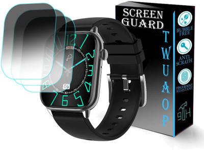 TWUAOP Screen Guard for PEBBLE COSMOS ULTRA SMARTWATCH(Pack of 3)