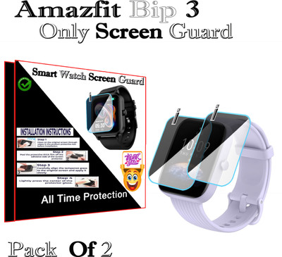 HIDEOUS Screen Guard for Amazfit Bip 3(Pack of 2)