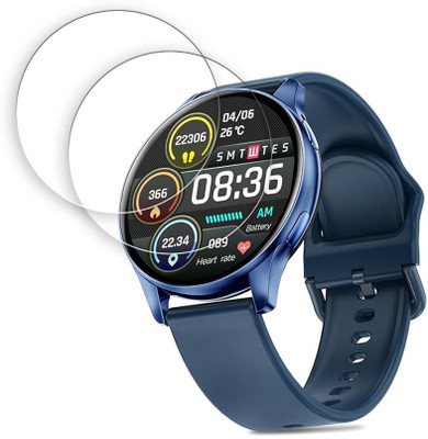SOMTONE Screen Guard for pTron Pulsefit Classic 1.32 inch Smartwatch Screen Protector | Anti-Scratch | Edge to Edge Full Coverage | 9H Hardness | Screen Guard for Smartwatch(Pack of 2)