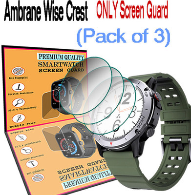 daffin Screen Guard for Ambrane Wise Crest(Pack of 3)