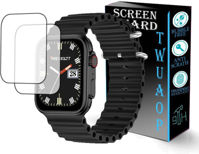 TWUAOP Screen Guard for FIRE BOLTT GLADIATOR PLUS SMARTWATCH(Pack of 2)