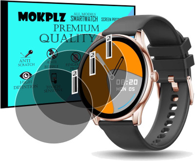 MOKPLZ Screen Guard for PEBBLE COSMOS BOLD SMARTWATCH(Pack of 3)
