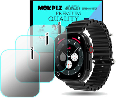 MOKPLZ Screen Guard for PEBBLE CREST 2.02 SMARTWATCH(Pack of 3)