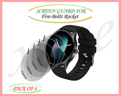 XAZE Screen Guard for Fire-Boltt Rocket Smartwatch(Pack of 4)
