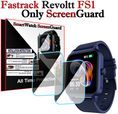 HIDEOUS Screen Guard for Fastrack Revoltt FS1(Pack of 2)