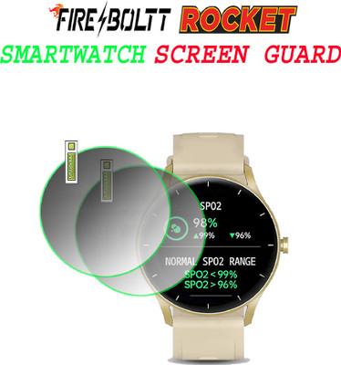 EJZATI Screen Guard for fire boltt rocket smartwatch(Pack of 2)