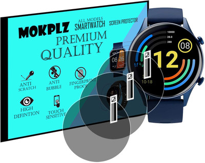 MOKPLZ Screen Guard for TITAN SMART SMARTWATCH(Pack of 3)