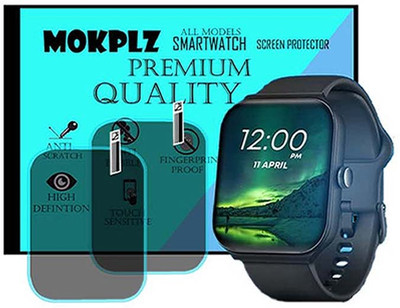 MOKPLZ Screen Guard for FASTRACK LIMITLESS FS1 SMARTWATCH(Pack of 2)