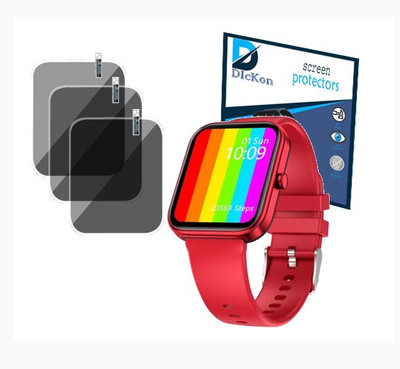 DDICKON Screen Guard for Fire-Boltt Wonder Smartwatch Transparent Glass(Pack of 3)