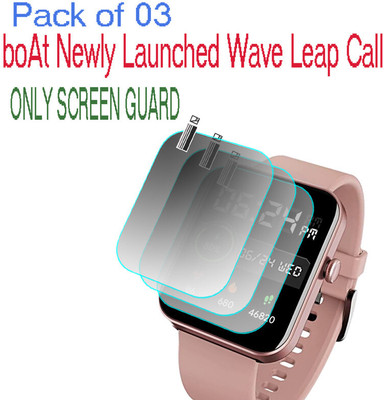HIDEOUS Screen Guard for boAt Wave Leap Call(Pack of 3)