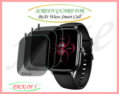 XAZE Screen Guard for boAt Wave Smart Call(Pack of 3)