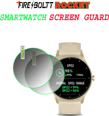 EJZATI Screen Guard for fire boltt rocket smartwatch(Pack of 2)