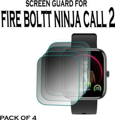 hirdesh Screen Guard for Fire-Boltt Ninja Call 2(Pack of 4)