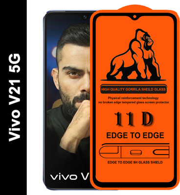 Forego Edge To Edge Tempered Glass for vivo V21 5G(Pack of 1)