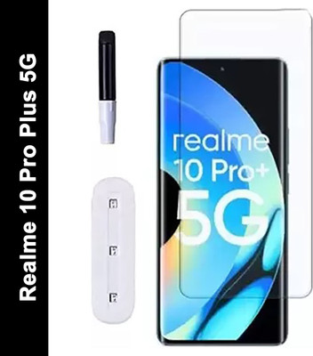 KadWaniya Edge To Edge Tempered Glass for Realme 10 Pro Plus, REALME 10 PRO PLUS 5G, REALME 10 PRO +(Pack of 1)