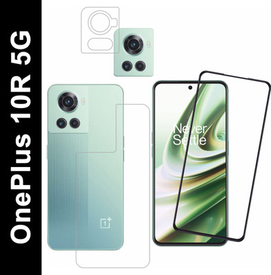 Vatsin Front and Back Tempered Glass for OnePlus 10R 5G(Pack of 3)