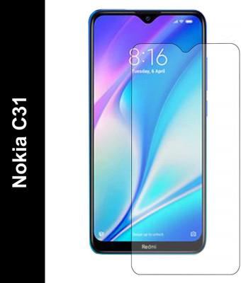 CASEHUNT Tempered Glass Guard for Nokia C31(Pack of 1)