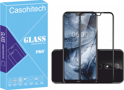 casohitech Tempered Glass Guard for Nokia 6.1 Plus(Pack of 2)