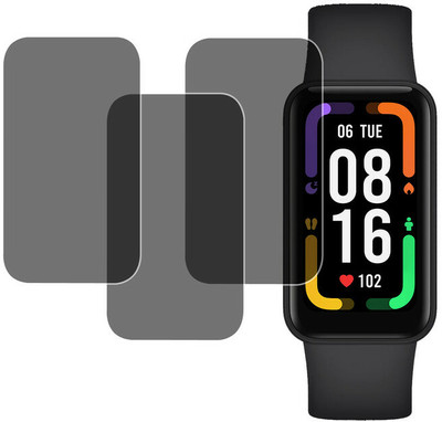 hirdesh Tempered Glass Guard for Redmi Smart Band Pro(Pack of 3)