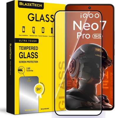 BlazeTech Tempered Glass Guard for IQOO Neo 7 Pro 5G, IQOO Neo7 Pro 5G(Pack of 1)