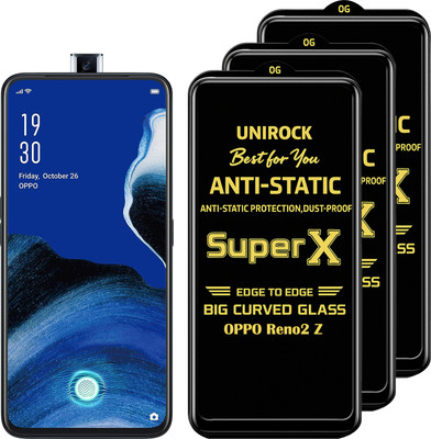Unirock Tempered Glass Guard for OPPO Reno 2z(Pack of 3)