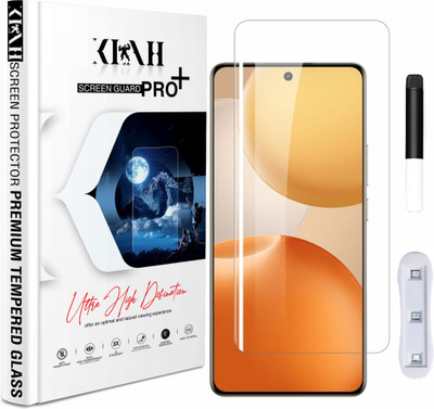 KLAH Tempered Glass Guard for Realme P4 Pro 5G, With Advanced HD+ Curved UV Gorilla Glass Protection(Pack of 1)