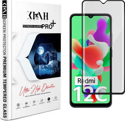 KLAH Tempered Glass Guard for Redmi 12C(Pack of 1)