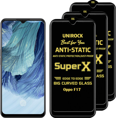 Unirock Tempered Glass Guard for Oppo F17(Pack of 3)